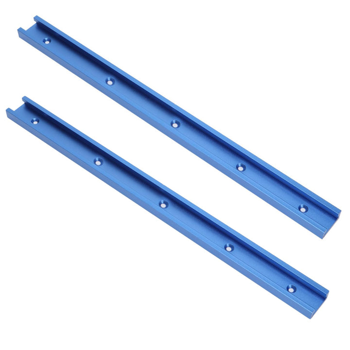 Fafeicy 2 Stück 800mm Gehrungsschienenlehre, blaue Aluminium-T-Schienen-T-Schlitz-Gehrungsschienenle