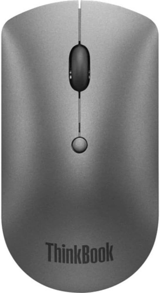 Lenovo ThinkBook Bluetooth Silent Mouse, 4Y50X88824, Eisengrau Single, Single