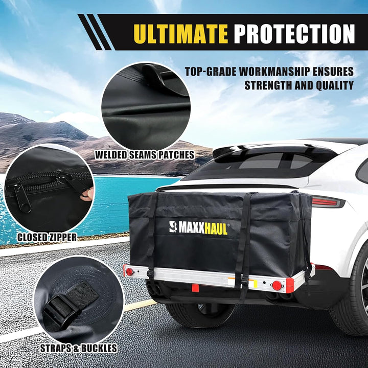 MAXXHAUL 70209 Softshell-Gepäckträger für Anhängerkupplung, strapazierfähig und wasserabweisend, 119