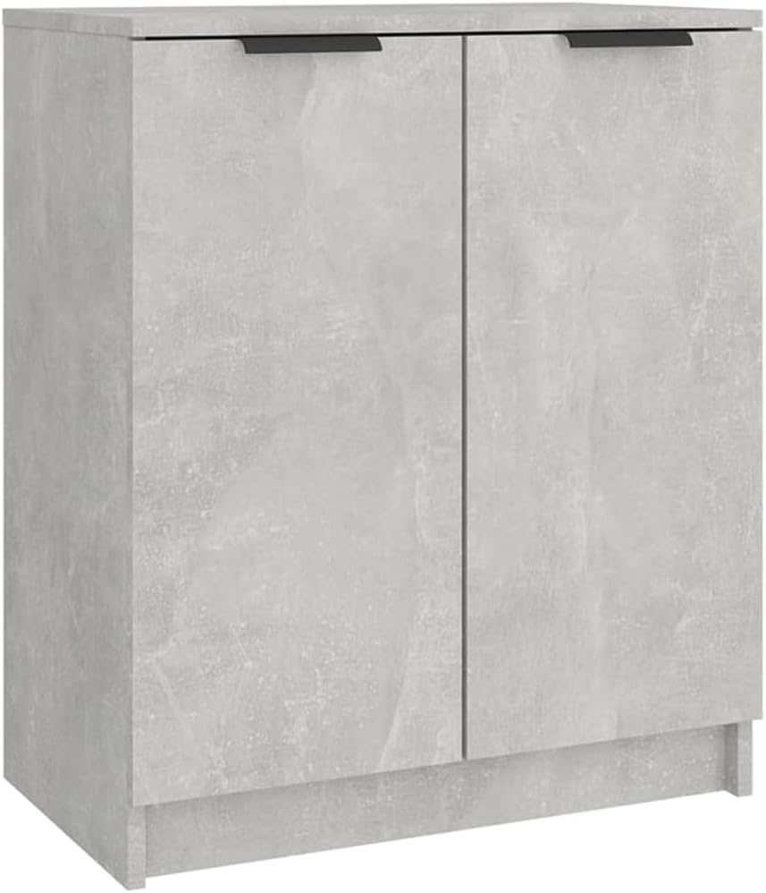 Schuhschrank Betongrau 59x35x70 cm Holzwerkstoff, Schuhe Organizer, Schuhe Aufbewahrung, Schuhregal