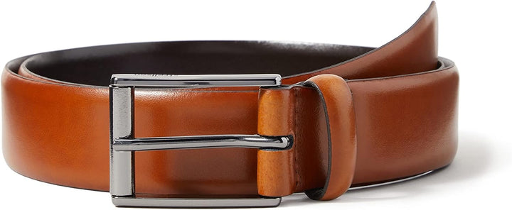 Strellson Premium Herren Belt Gürtel, Braun (Cognac 55), 85 cm