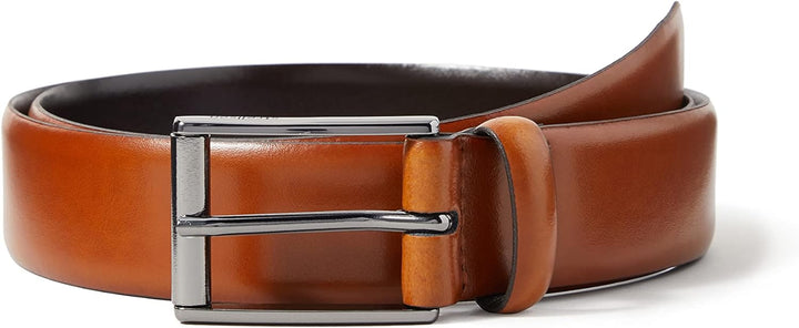 Strellson Premium Herren Belt Gürtel, Braun (Cognac 55), 110 cm