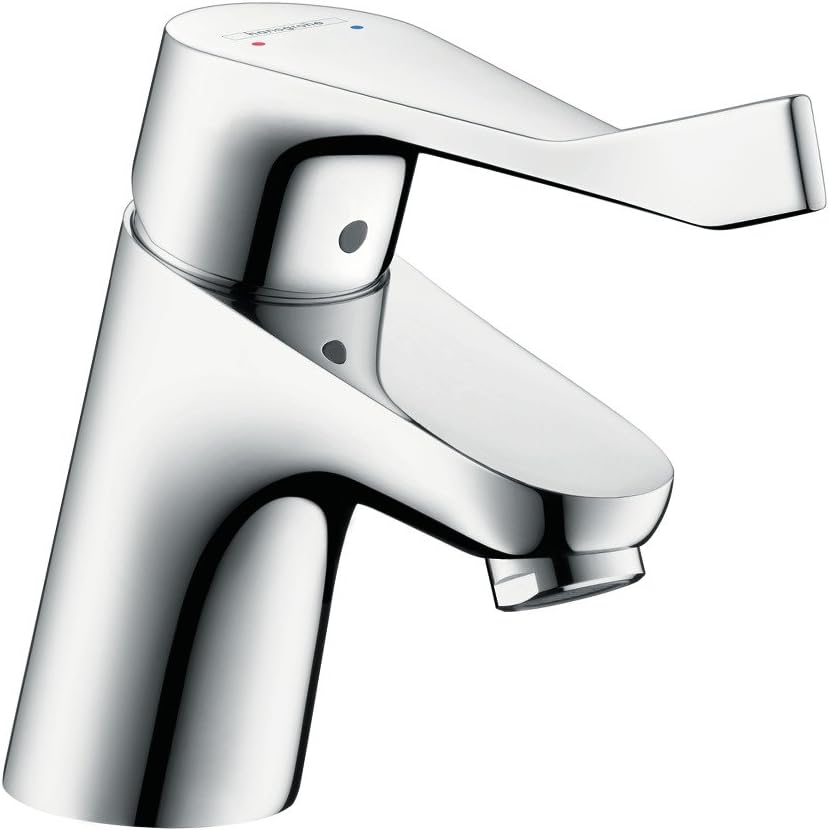 hansgrohe Wasserhahn Focus Care (Armatur mit Auslauf Höhe 70mm und langem Griff), Chrom Auslaufhöhe