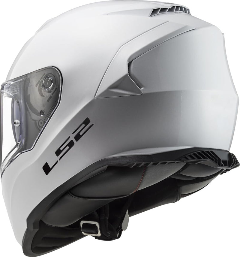 LS2, Integraler Motorradhelm Storm SOLID Gloss White, XS, XS