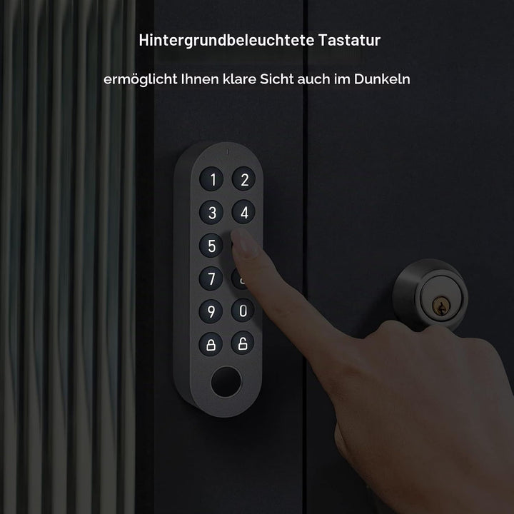 Lockin Smart Fingerprint Keypad Pro, IPX5 Wasserdicht, Schlüssellos, Biometrisch, Zugangskontrolle,