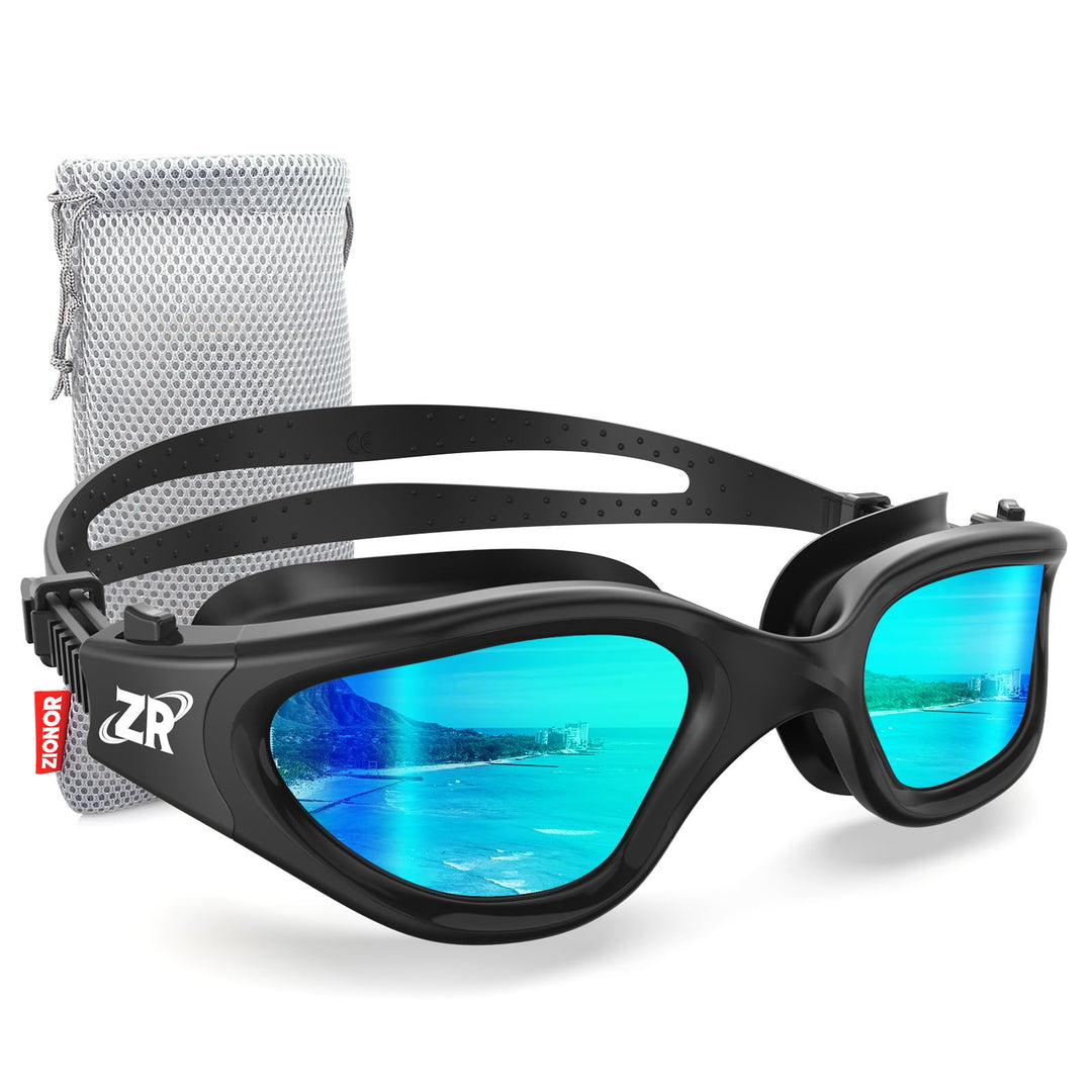 ZIONOR G1 NEW Polarisierte Schwimmbrille für Erwachsene Damen Herren – Beschlagfrei, 100% UV-Schutz,