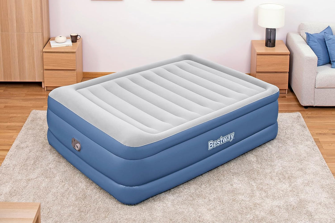Bestway TriTech Luftbett Montana mit integrierter Elektropumpe Double XL/Hi 203 x 152 x 61 cm