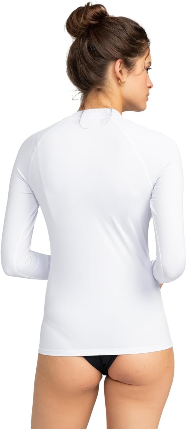 Roxy Damen Whole Hearted Rash-Guard-Shirt (1er Pack) S Bright White, S Bright White