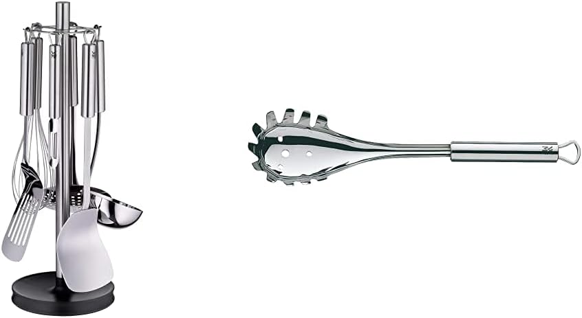 WMF Profi Plus Küchenhelfer Set 7-teilig, Ständer mit 6 Helfern, Schöpflöffel, Schaumlöffel & Profi