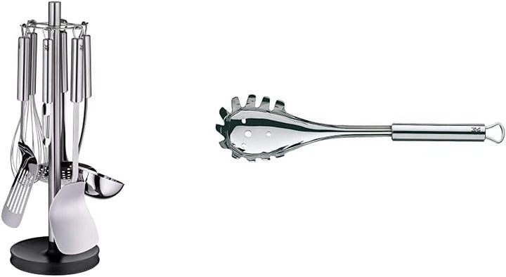 WMF Profi Plus Küchenhelfer Set 7-teilig, Ständer mit 6 Helfern, Schöpflöffel, Schaumlöffel & Profi