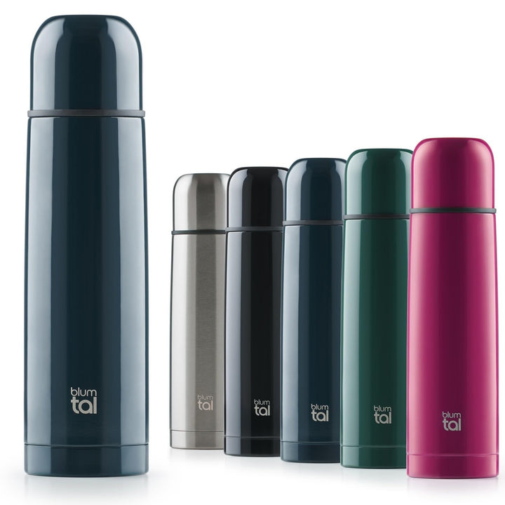 Blumtal® Thermosflasche 1L - BPA-freie Thermoskanne 1L für warm&kalt - auslaufsichere Isolierflasche
