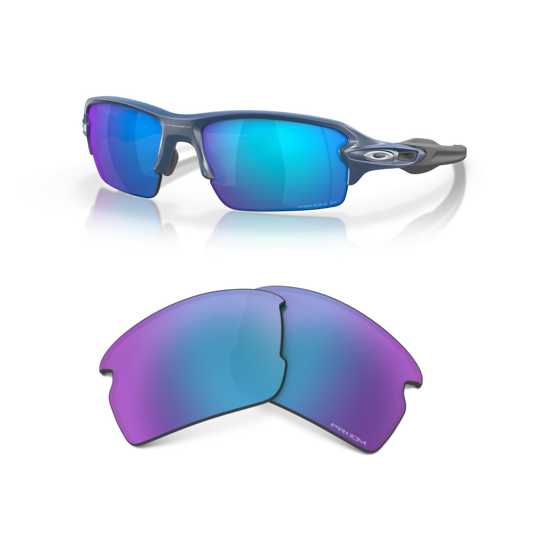 Oakley Original Flak 2.0 OO9295 Ersatzgläser für Damen und Herren, inklusive Oakley Mikrofasertuch T