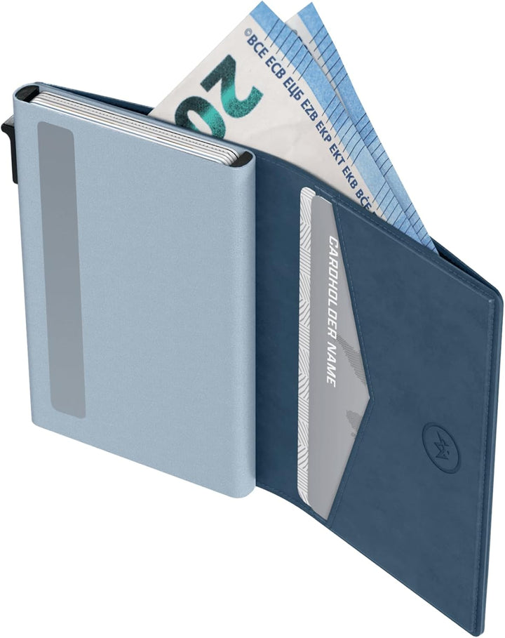 Kartenetui Slim – 8 Karten und geldscheine - RFID Schutz - Magnetischer Verschluss - Portemonnaie -