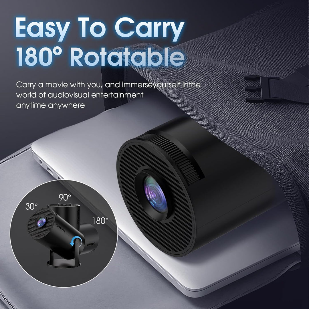 Mini Beamer 4K Full HD 1080P mit Apps Projektor, Smart Beamer mit WiFi 6 und Bluetooth 5.2 Auto Keys