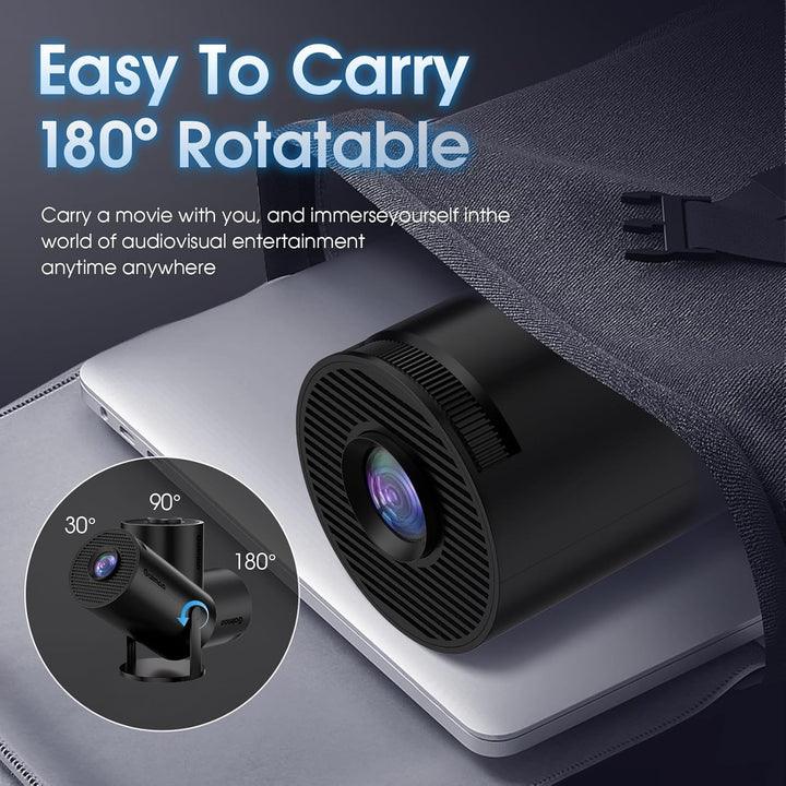 Mini Beamer 4K Full HD 1080P mit Apps Projektor, Smart Beamer mit WiFi 6 und Bluetooth 5.2 Auto Keys