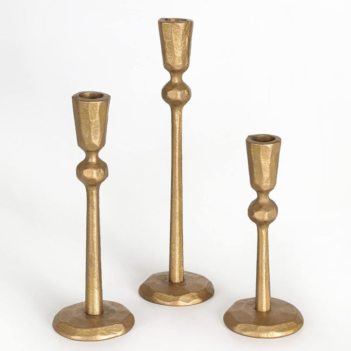 Kerzenhalter aus Eisen, Antik-Optik, 3 Stück, dekorativer Kerzenständer, Kerzenhalter für Hochzeit,