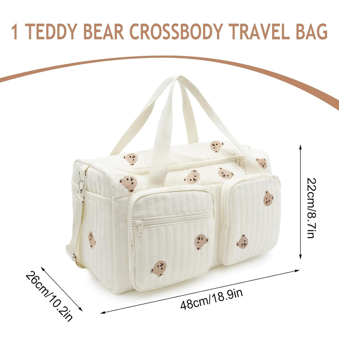 Grosse Wickeltasche Bag, Kompakte Baby Windeltasche & Reisetasche, Vielseitige Tragetasche mit Schul