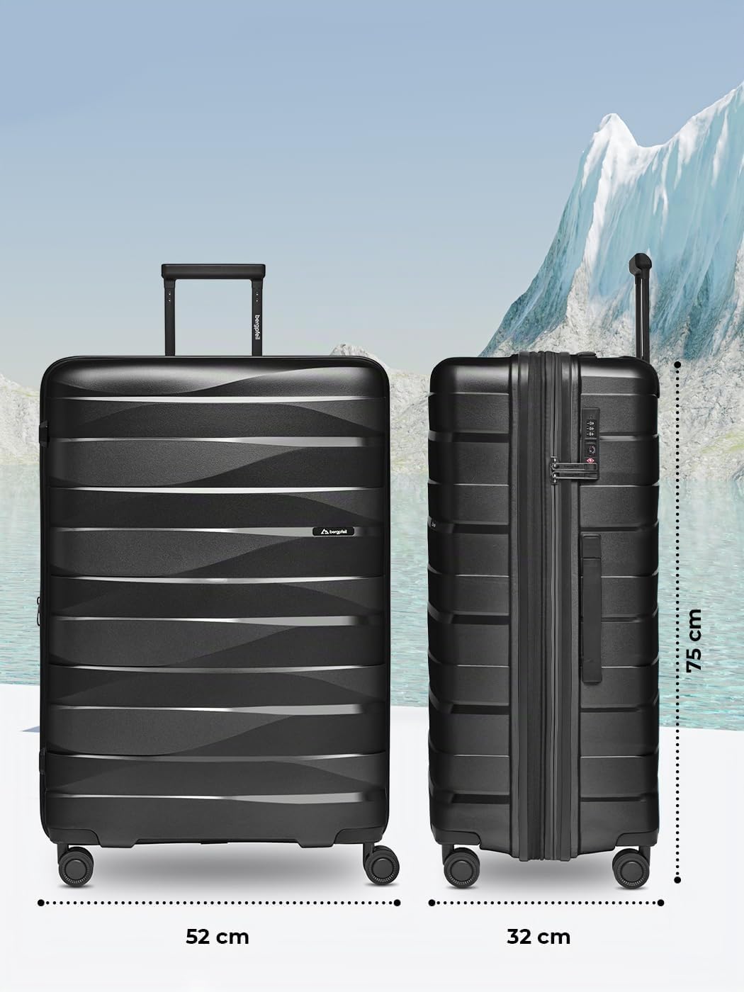 Hartschalenkoffer XL Reisekoffer leicht 77 cm | Large Trolley Unisex Polypropylen nur 4,4 kg langleb