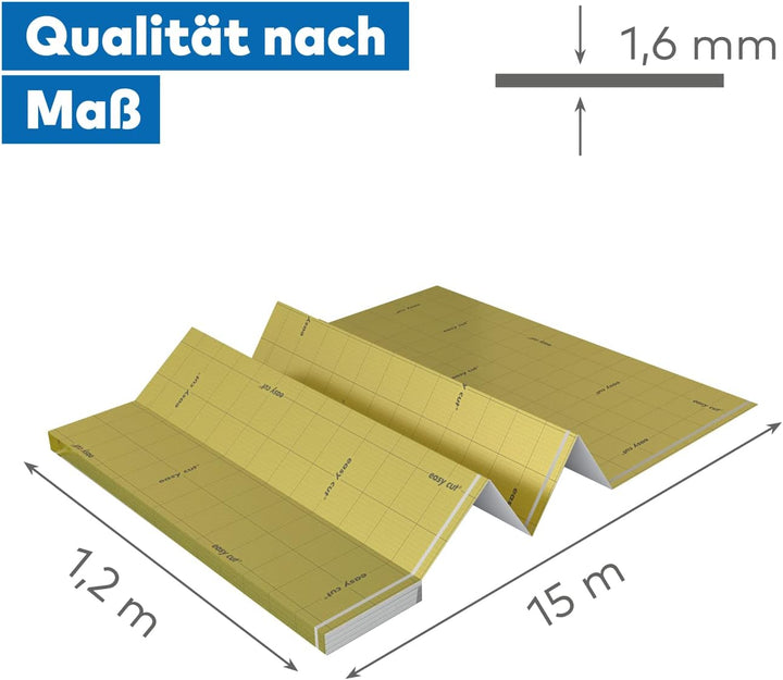 SELITFLEX 1,6 mm AquaStop - Verlegeunterlage für Parkett und Laminat mit Feuchteschutz (18 m²)
