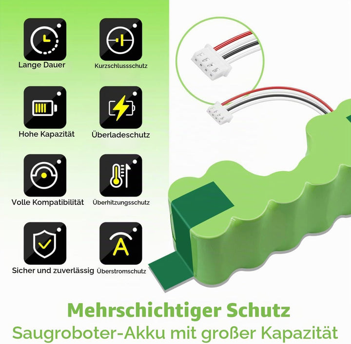 CITYORK 12V 3500 mAh Kehrmaschine ersetzt Akku kompatibel mit ECOVACS Deebot 900, 700, M88, DE33, DE