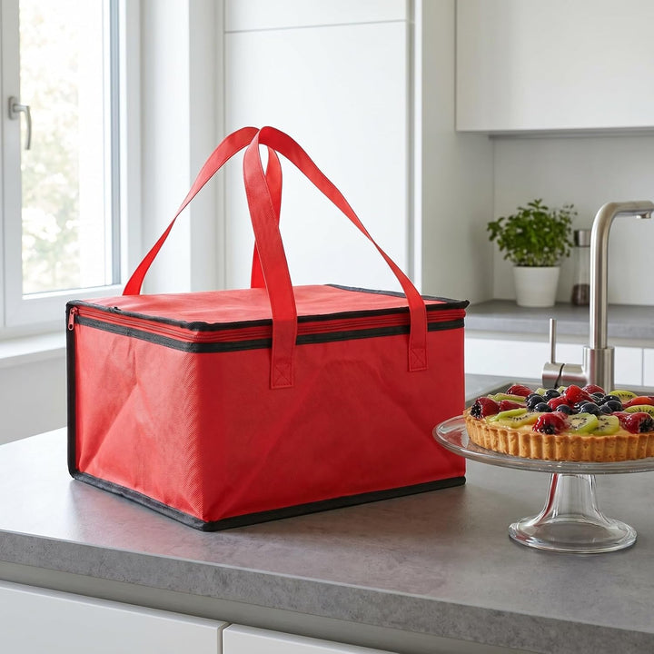 2er Set Isolierte Kühltasche Für Torten Wasserfeste Tragbare Lunch Handtasche Für Lebensmittel Perfe
