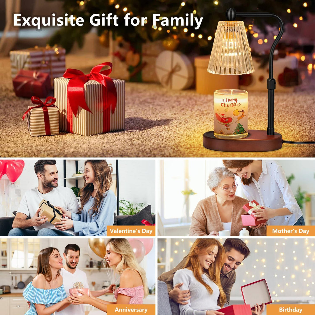 seenlast Kerzenwärmer Lampe, Candle Warmer mit Timer und Dimmer, Elektrischer Candle Warmer Lamp, Vi