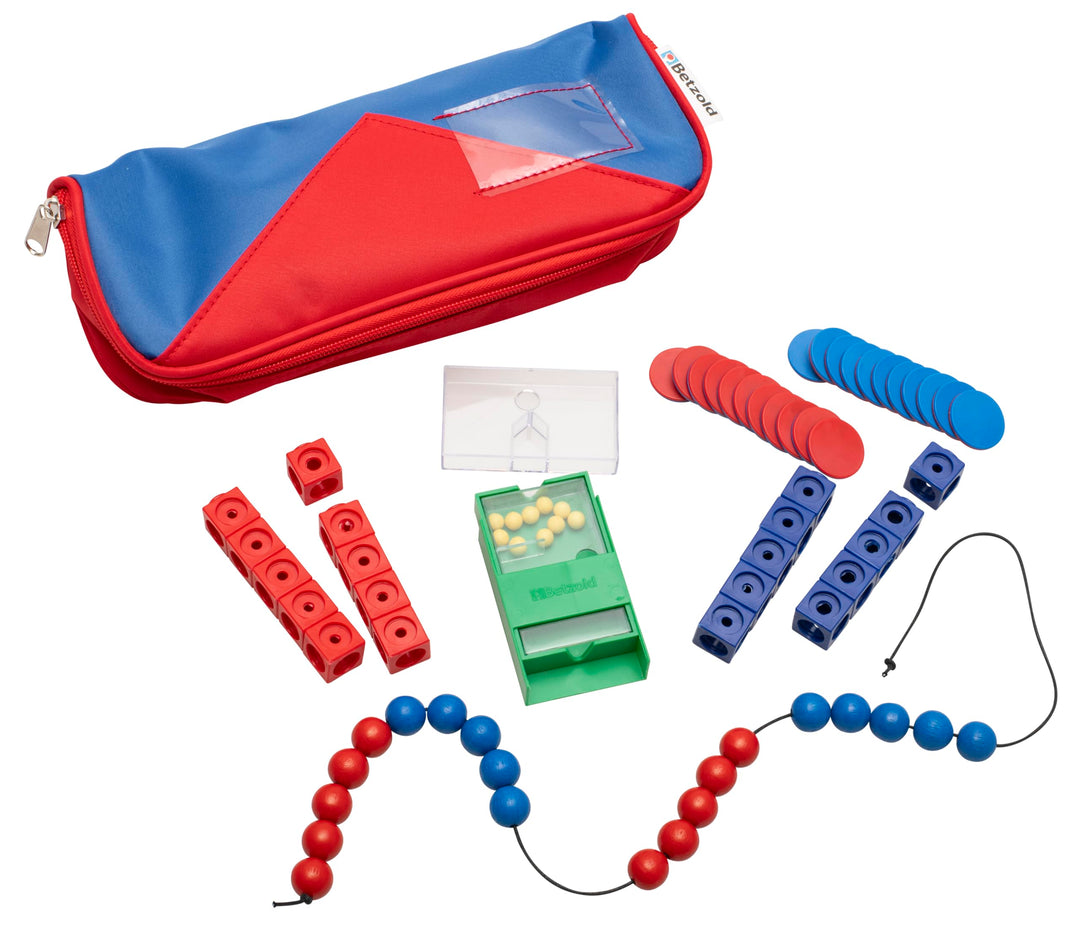 Betzold - Mathematik-Set Grundschule - Schüler-Rechen Set Mäppchen Kinder Rechenhilfe NoColor, NoCol