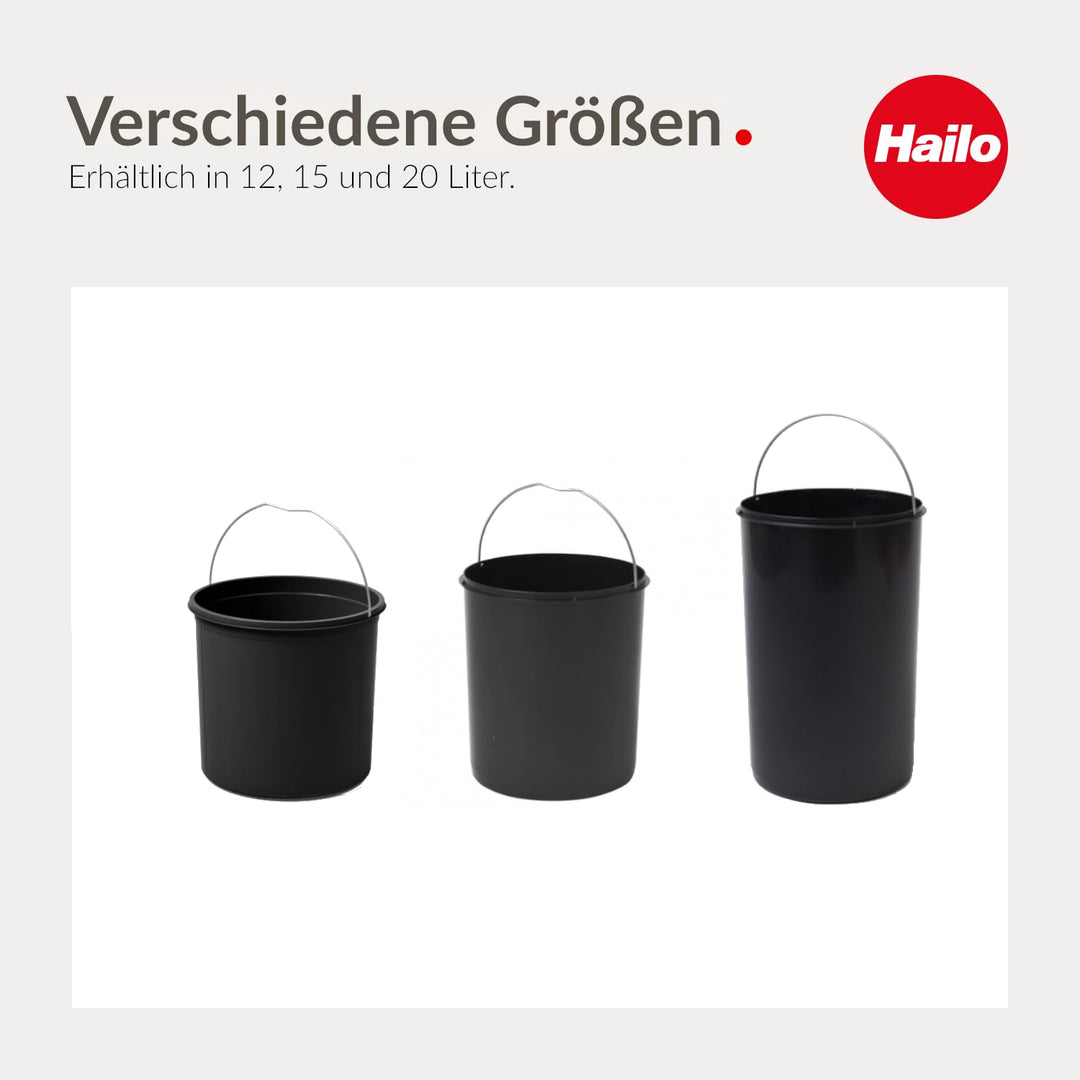 Hailo Inneneimer 15 Liter schwarz - 1138739, 15 Liter