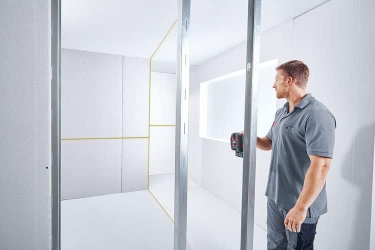 Flex Kreuzlinien Laser mit Empfängermodus (selbstnivellierend, horizontale + 2 vertikale Linien, Gen