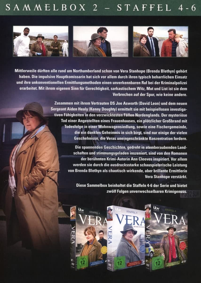 Vera: ein ganz spezieller Fall - Sammelbox 2 (Staffel 4-6) [12 DVDs], DVD