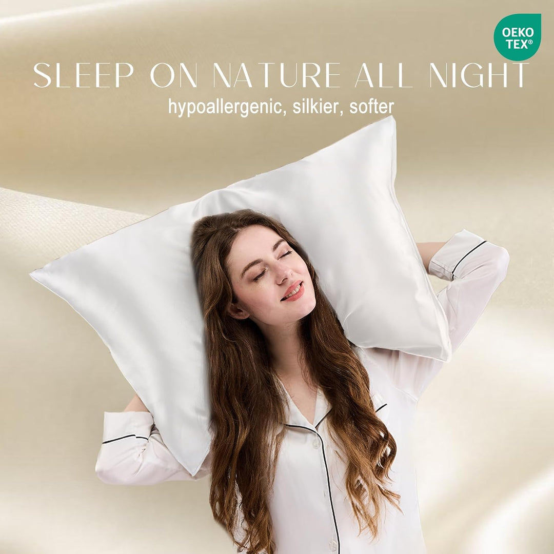 ZIMASILK Kissenbezug, 100% Mulberry-Seide, 19 Momme Seide, für Haut und Haar, auf beiden Seiten, 1 S