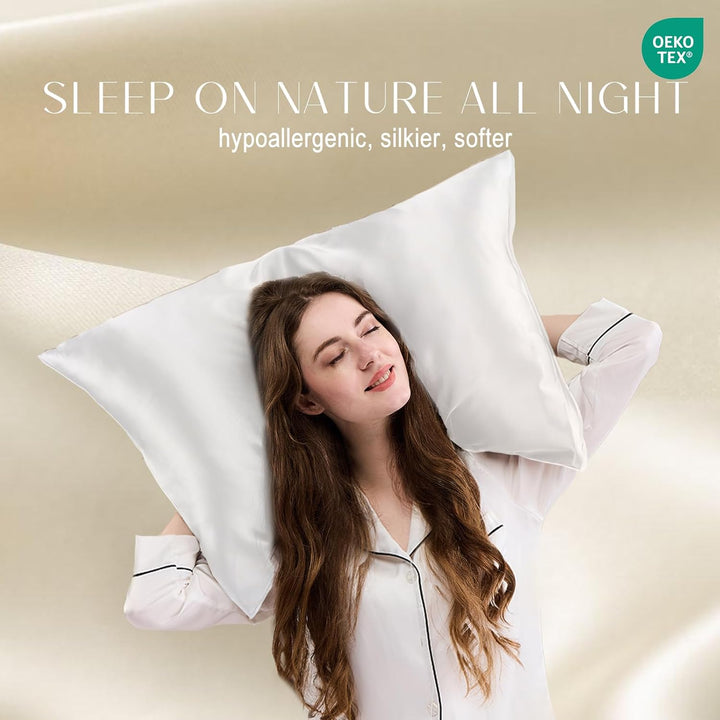 ZIMASILK Kissenbezug, 100% Mulberry-Seide, 19 Momme Seide, für Haut und Haar, auf beiden Seiten, 1 S