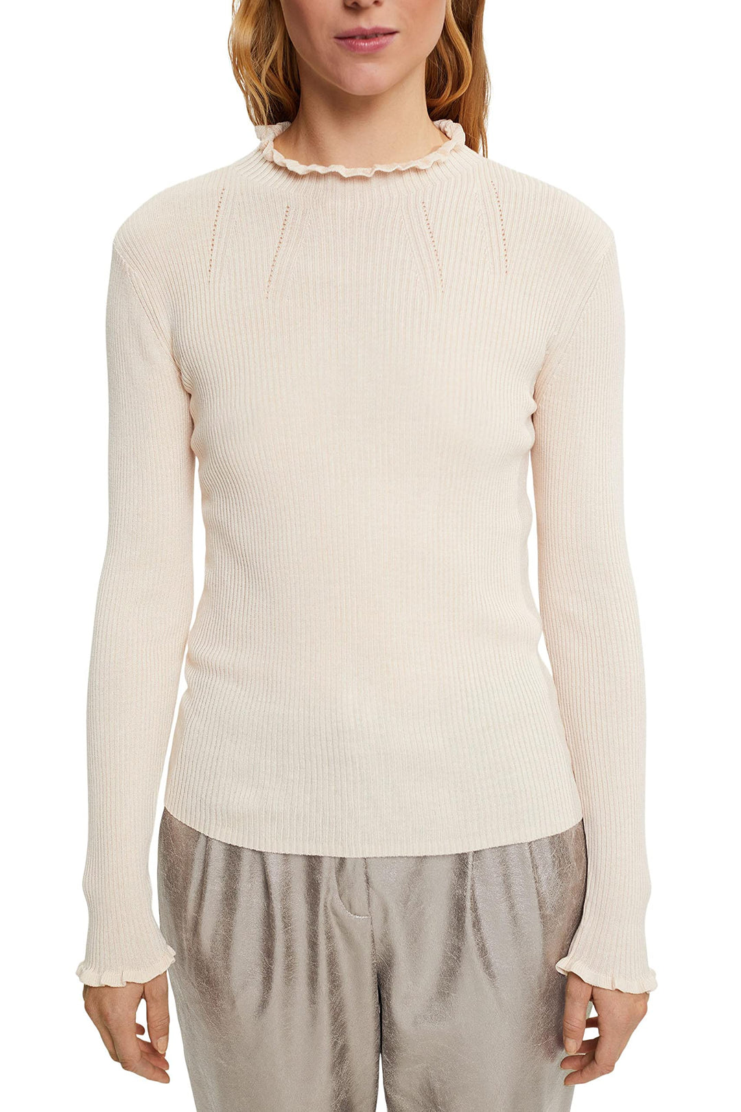 ESPRIT Damen Pullover, 275/Dusty Nude