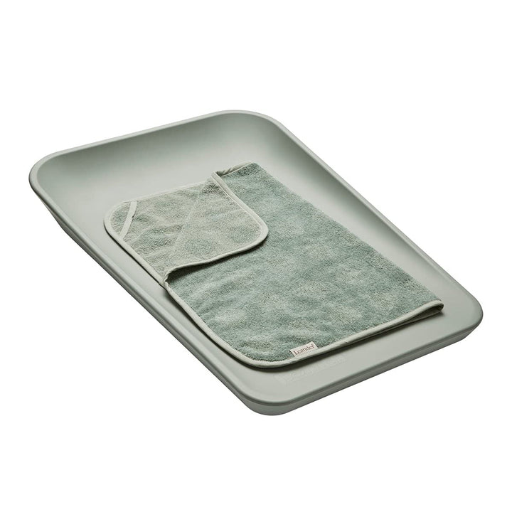 Leander Matty Wickelkissen + Topper in der Farbe sage green