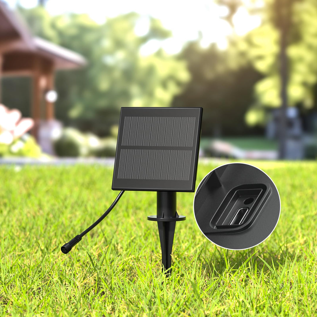 Kawaya 1.3W/24V Solarmodul mit USB-Anschluss, IP65 Wasserdichtes Solarmodul mit Stromversorgung für