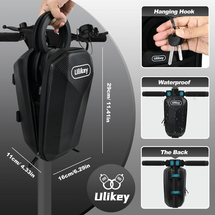 Ulikey Zahlen E Scooter Schloss, 95cm Handschellenschloss mit Zahlencode, Reset-Code-Schlüssel Fahrr