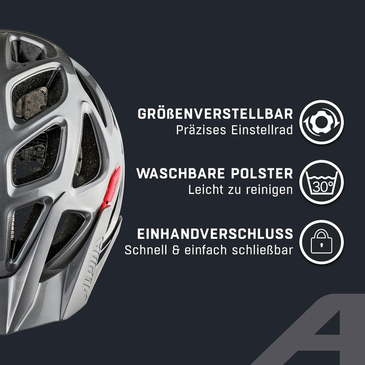 ALPINA MYTHOS 3.0 - Leichter, Optimal Belüfteter & Anpassbarer Fahrradhelm Mit Antibakteriellen Pols