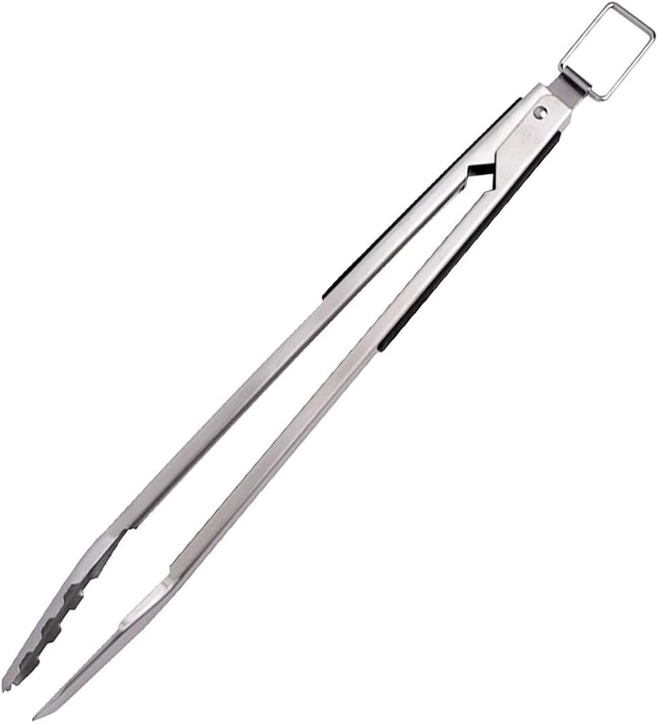 SANTOS Präzisions Edelstahl Grillbesteck-Set 2-TLG - Grillzange & Grillwender - 2er BBQ Geschenkset