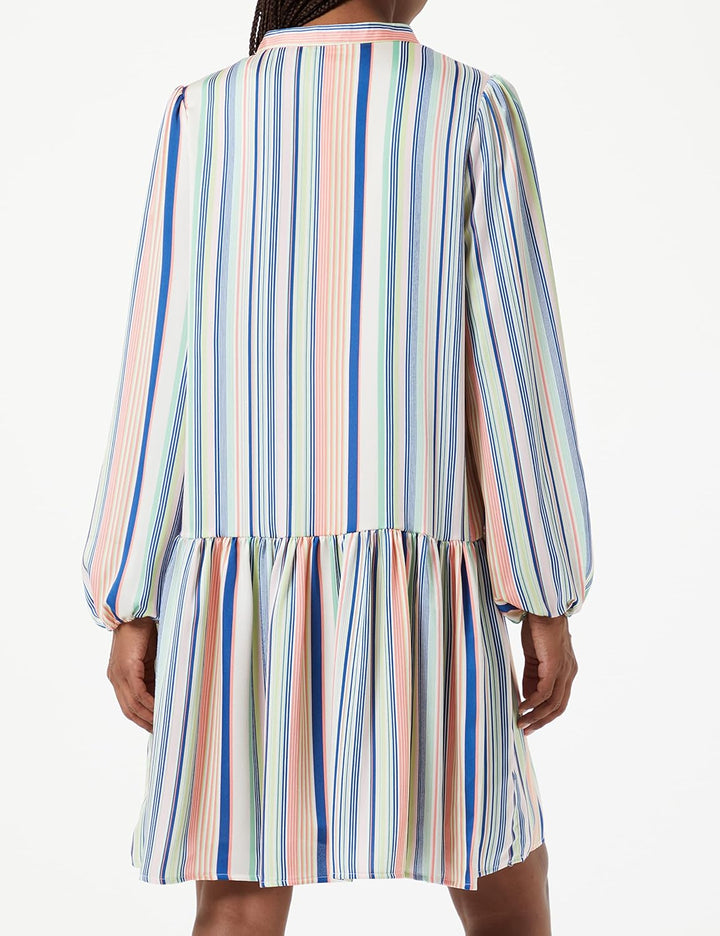Damen Kleid S Blau Grün Mehrfarbig, S Blau Grün Mehrfarbig