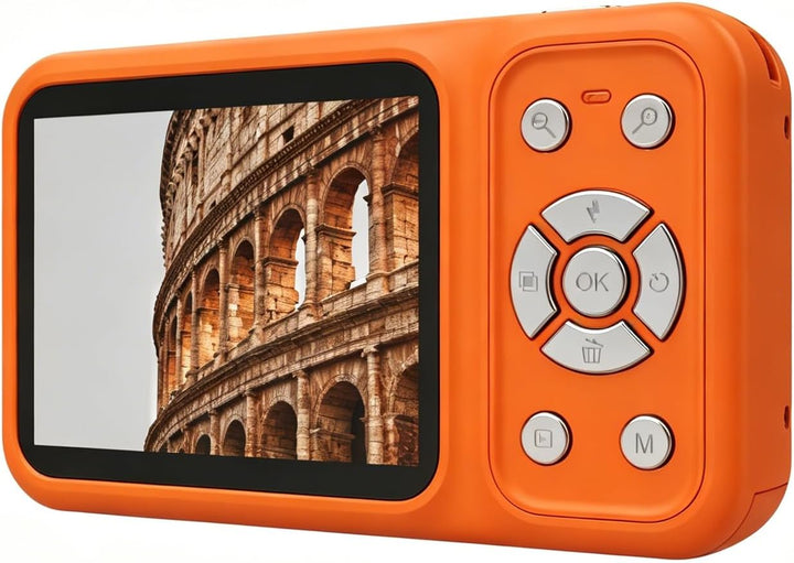 Rollei C5i Stativ Kamera Orange, 156cm Leichtes Fotostativ aus Carbon Reisestativ mit Kugelkopf & St