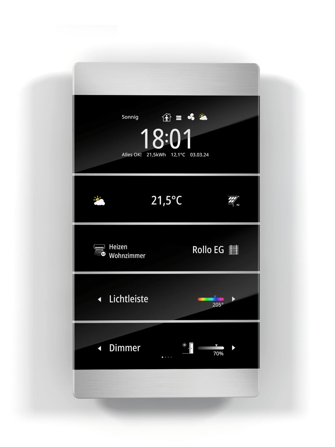 enertex MeTa² Premium Raumkontroller (Aluminium), Aluminium