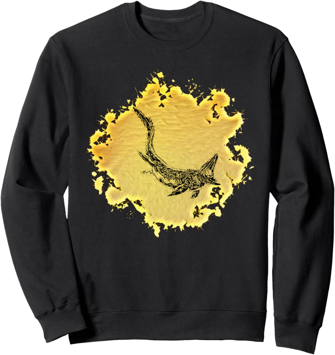 Mosasaurus Dinosaurier Saurier Urzeit Zähne Dino Sweatshirt