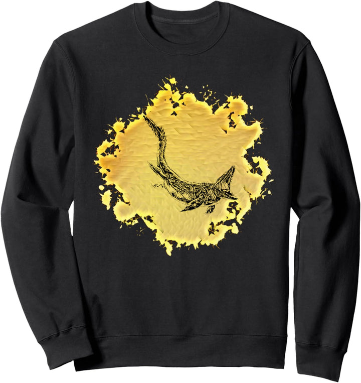 Mosasaurus Dinosaurier Saurier Urzeit Zähne Dino Sweatshirt