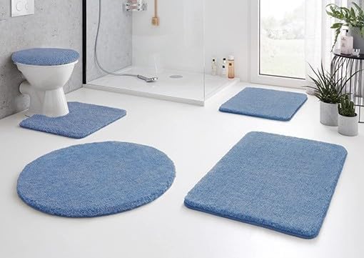 Kleine Wolke 5405723453 Badteppich Relax 85 x 150 cm Azur, 85 x 150 cm Azur