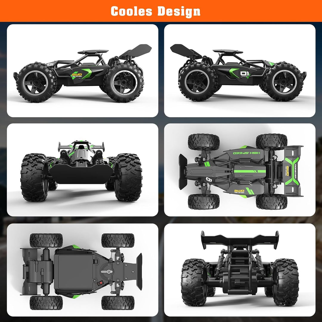 Yabtf Ferngesteuertes Auto, 2.4Ghz RC Auto, 1:18 20km/h RC Buggy, 40m Fernbedienung Offroad Spielzeu