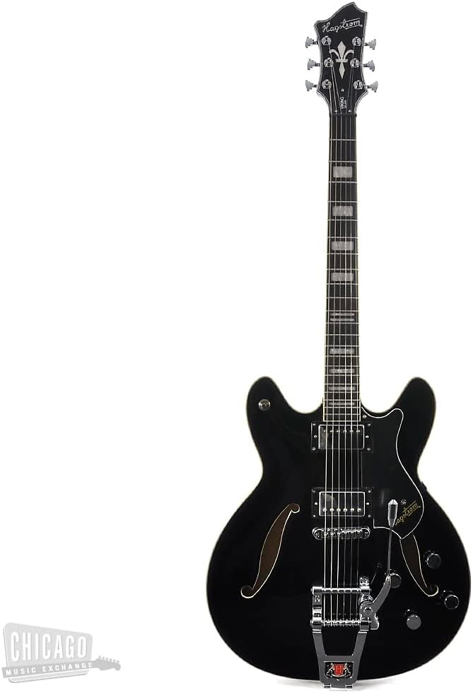 Hagstorm Tremar Viking Deluxe E-Gitarre, Schwarz