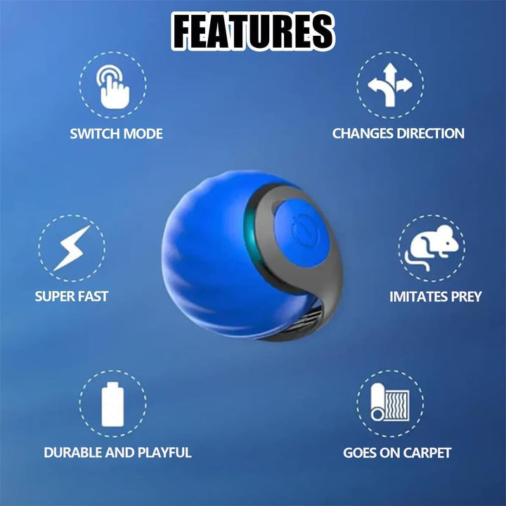 Speedy Tail 2.0, Speedy Tail Katzenspielzeug, interaktiver spielball für Katzen, Automatisches Katze