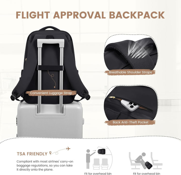 GOLF SUPAGS Lunch Rucksack, 16 Zoll Laptop Rucksack Schulrucksack mit Lsoliertes Kühltasche für Arbe