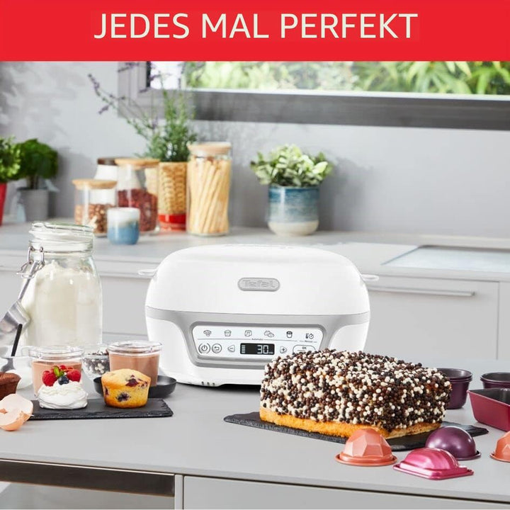 Tefal Cake Factory Délices Kuchenmaschine, 5 Auto-Programme, manuelle Modus, CreaBake, Muffinformen,