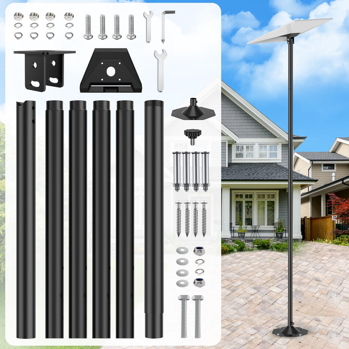 Starlink Gen 3 Halterung IMAYCC 7.9 FT Verstellbare Starlink Gen 3 Pole Mount Kit mit Starlink Gen 3